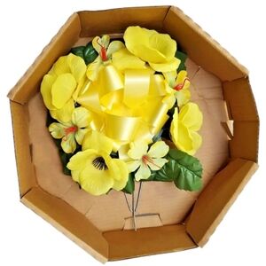 Phoenix Decor Memorial Floral Wreath 14" Fade Weather Resistant Indoor Outdoor